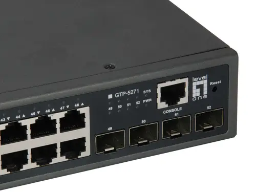 GTP-5271 switch Gestionado L3 Gigabit Ethernet (10/100/1000) Energía sobre Ethernet (PoE) Gris - Imagen 3