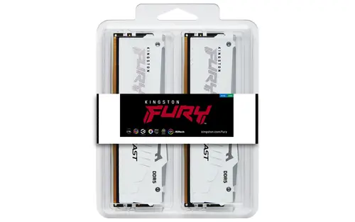 FURY Beast 32GB 6000MT/s DDR5 CL36 DIMM (Kits de 2) White RGB EXPO - Imagen 5