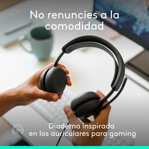 Zone Wired 2: auriculares con cancelación de ruido y tecnología híbrida adaptativa ANC, USB-C con adaptador USB-A, Grafito - Imagen 10
