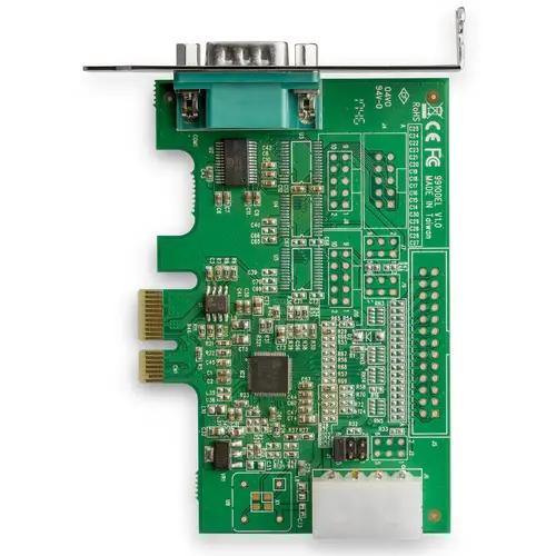 Tarjeta Adaptadora Serie PCI Express RS232 de 4 Puertos - Tarjeta Controladora Serie PCIe RS232 - PCIe a Serie DB9 - UART 16950 - Tarjeta de Expansión - Windows y Linux - Imagen 4