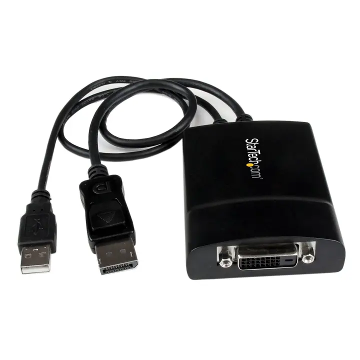 Adaptador de Vídeo DisplayPort a DVI - Conversor DP++ - Doble En..