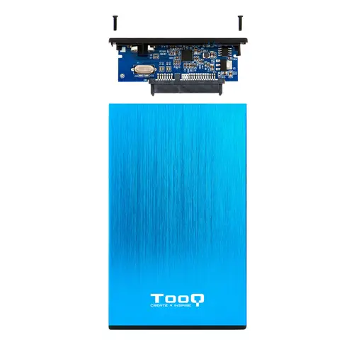 TQE-2527BL caja para disco duro externo Caja de disco duro (HDD) Negro, Azul 2.5" - Imagen 6