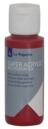 PINTURA ACRIL.PAJARITA 60 ml CARMIN A-09 - Pack de 6 unidades