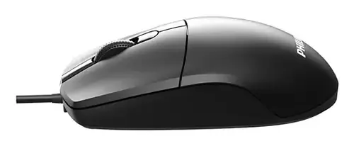 MOUSE PHILIPS SPK7247B SENSOR OPTICO 1200 DPI AMBIDIESTRO NEGRO MATE ERGONOMICO USB 2.0 - Imagen 2