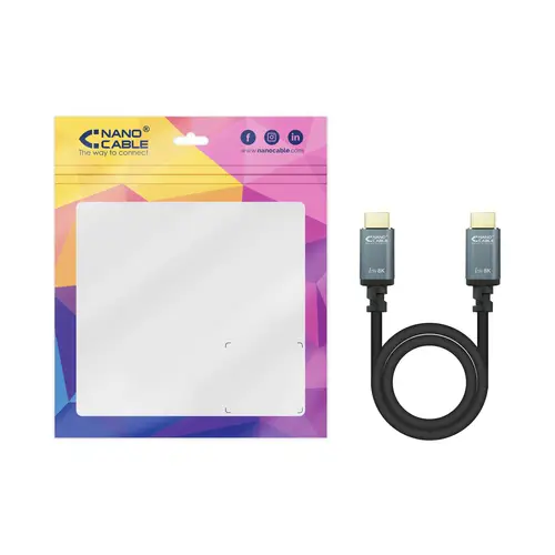 Cable HDMI 2.1 IRIS 8K A/M-A/M, Negro, 1.5 m - Imagen 6