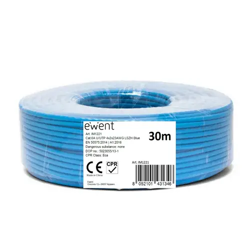 IM1221 cable de red Azul 30 m Cat6a U/UTP (UTP) - Imagen 2