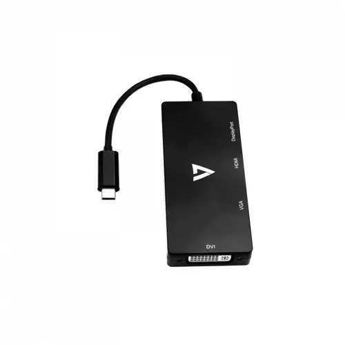 V7UC-DPHDVGADVI-BLK Adaptador gráfico USB 3840 x 2160 Pixeles Negro - Imagen 2