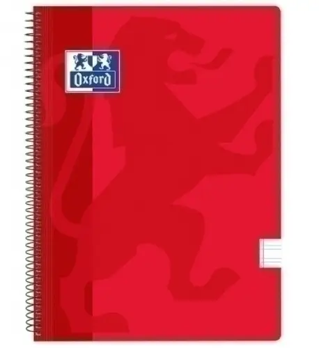 BLOCK OXF.SCH.PP Fº 80h PT.3,5 ROJO - Pack de 5 unidades