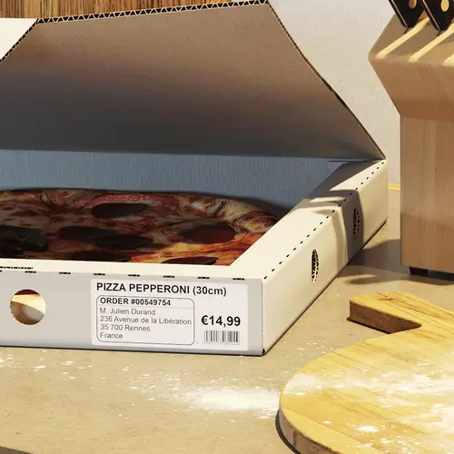 DK-11208 cinta para impresora de etiquetas Negro sobre blanco - Imagen 2