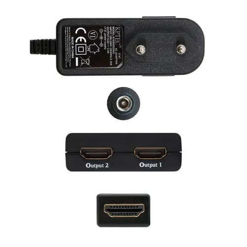 HDMI DUPLICADOR V1.3 1X2 CON ALIM. Y PIGTAIL 50 CM - Imagen 3