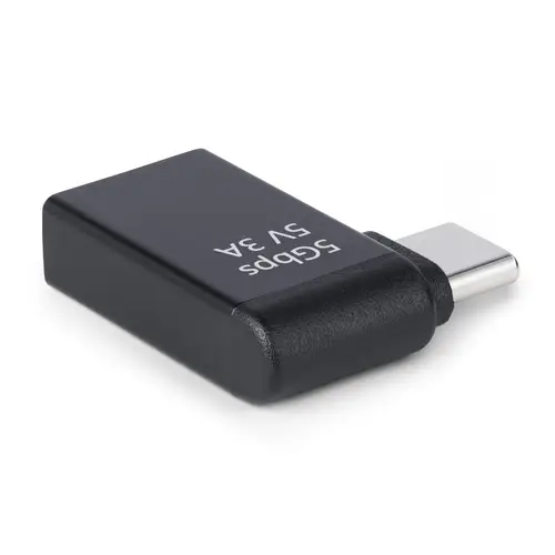 Adaptador Acodado USB-C a USB-A - USB Tipo C - Conversor Compacto USB Tipo C Macho a USB Hembra - Carcasa de Metal - 5Gbps - Imagen 2