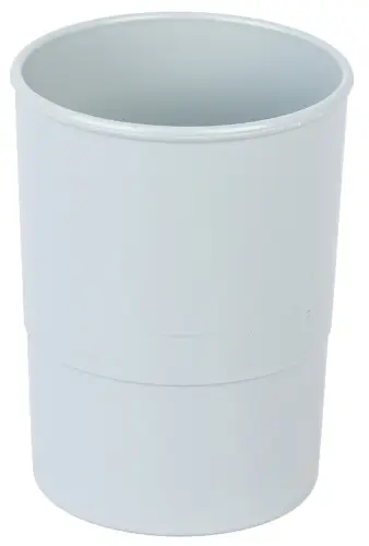 PORTA LAPICES PLASTICO REDONDO GRIS