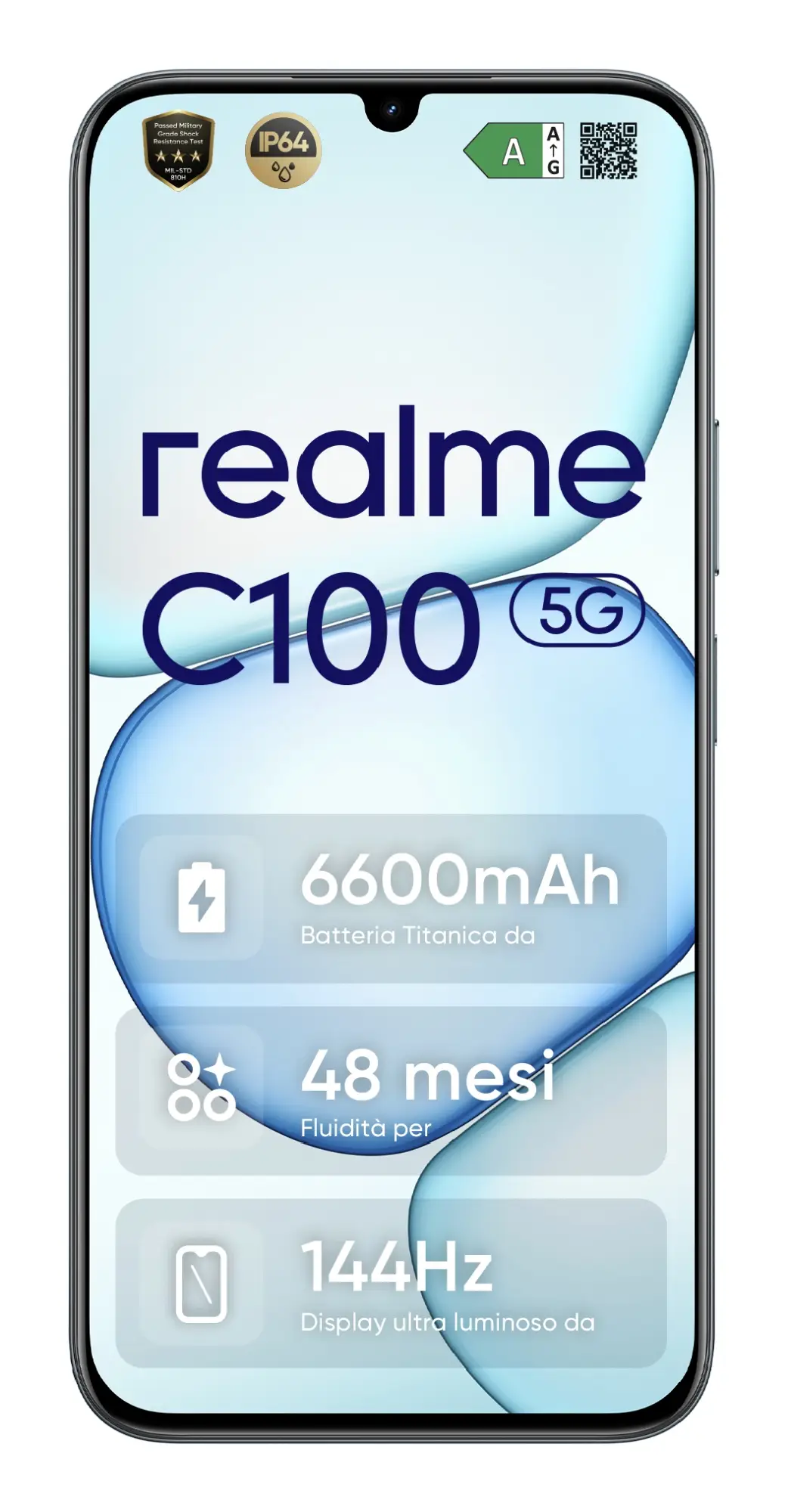 C100 5G 17,3 cm (6.8") SIM doble Android 16.0 USB Tipo C 4 GB 256 GB 6600 mAh Verde