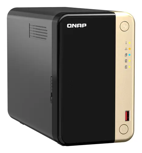 TS-264 NAS Torre Intel® Celeron® N5095 8 GB 0 TB QNAP QTS Negro, Oro - Imagen 3