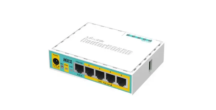 hEX PoE lite router Ethernet rápido Blanco