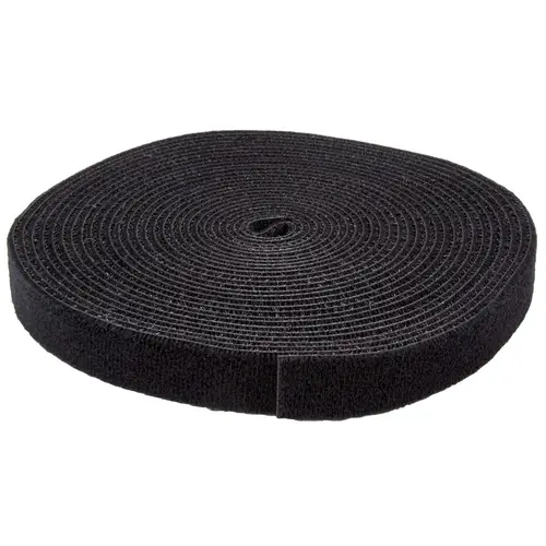 Bobina de 7,6m de Gancho y Bucle - Tiras Reutilizables de Gancho y Bucle - Cinta Sujetacables - Envolturas Ajustables de Tela para Gestión de Cableado - Negro - Imagen 6