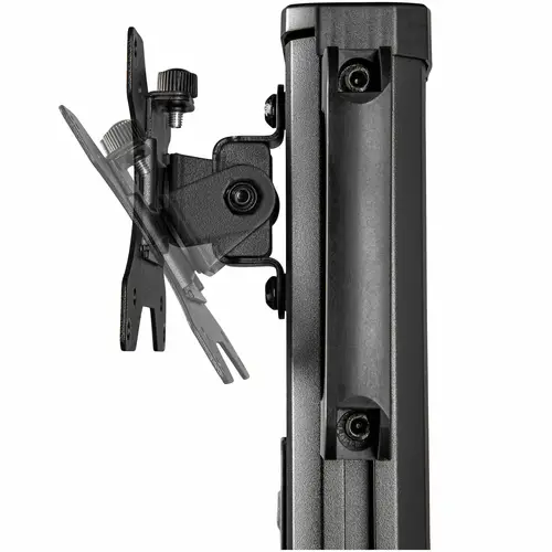 Carrito Ergonómico con Ajuste de Altura para Estación de Trabajo Móvil - con Soporte VESA para Monitor - con Soporte para CPU - con Bandeja para Teclado - Workstation Móvil con Ruedas - Imagen 6