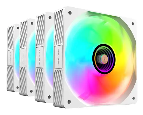 MFSI4KITW sistema de refrigeración para ordenador Carcasa del ordenador Ventilador 12 cm Blanco - Imagen 5