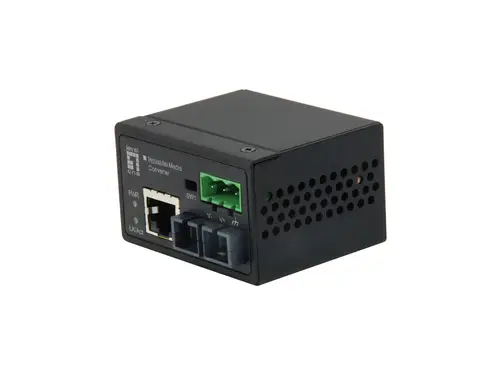 IEC-4301 convertidor de medio 100 Mbit/s Monomodo Negro - Imagen 1
