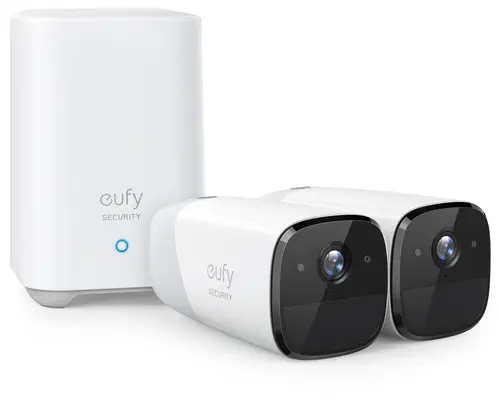 Camaras de Vigilancia eufyCam 2 Pro, 2K Cámara IP Exterior, 365 días de batería, Compatible con HomeKit, protección IP67, visión Nocturna, Juego de 2 cámaras, sin Tarifa mensual - Imagen 2