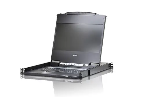 Consola LCD single rail (HDMI / DVI / VGA, USB) - Imagen 1