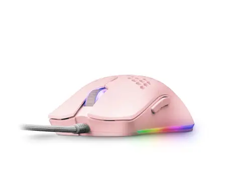 MMAX, Ratón Ultraligero 69g, Óptico 12400DPI, Chroma RGB, Soft, Rosa - Imagen 2