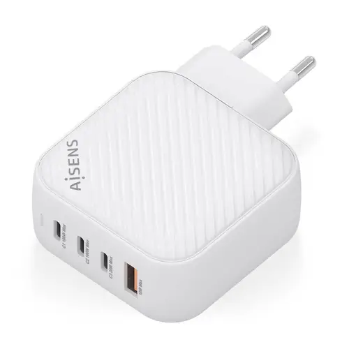 Cargador GaN 100W, 3xUSB-C PD3.0 QC4.0, 1xUSB-A QC3.0, Blanco - Imagen 2