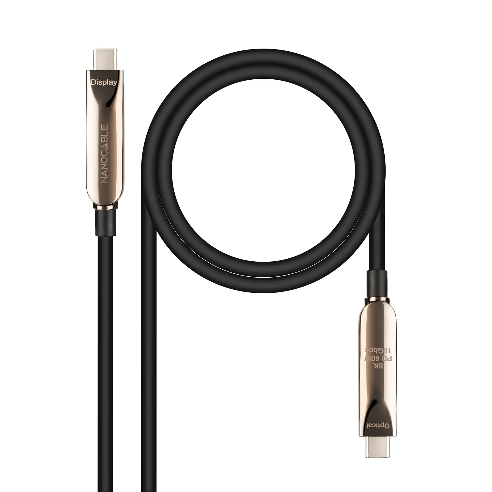 Cable USB 3.2 Gen2x1 AOC, 60W 3A PD 10Gbps 8K@60Hz, USB-C M/M, 15..