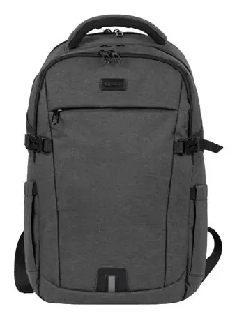 NTO-2226 mochila City backpack Negro, Gris Poliéster