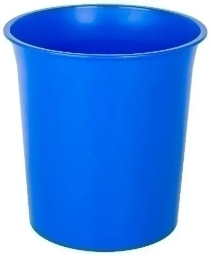PAPELERA PLASTICO CERRADA AZUL