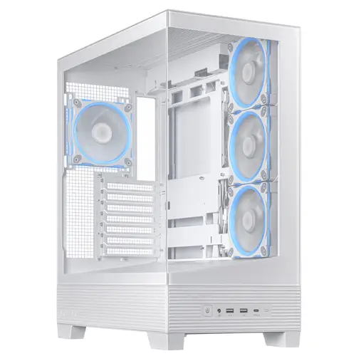A31 Plus TG ARGB WHITE Midi Tower Blanco - Imagen 2