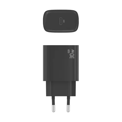 Cargador GaN 30W, 1xUSB-C PD3.0, Negro - Imagen 4