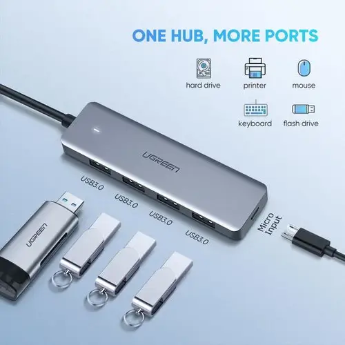70336 hub de interfaz USB 3.2 Gen 1 (3.1 Gen 1) Type-C 5000 Mbit/s - Imagen 2