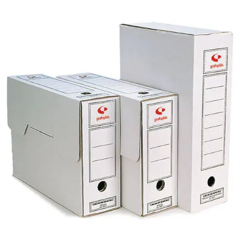 ARCHIVO DEFINITIVO FOLIO PROLONGADO BLANCO  275X390X115 GRAFOPLAS..