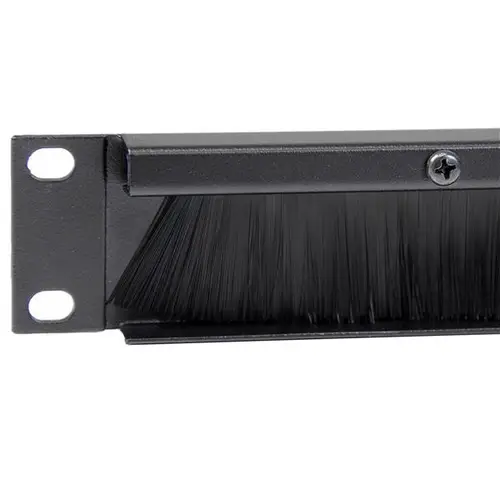 Panel Pasacables con Cepillo para Armario Rack de Servidores 1U - Organizador de Cableado de Peine - Imagen 3