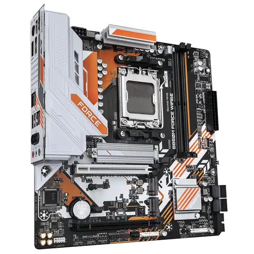 B850M FORCE WIFI6E Placa Base  Compatible con procesadores AMD Ryzen serie 9000, VRM digital de 8+2+2 fases, hasta 9600 MHz DDR5 (OC), 1 x M.2 PCIe 5.0 + 2 x M.2 PCIe 4.0, Wi-Fi 6E, LAN 2.5 GbE, USB 3.2 Gen 2 - Imagen 3