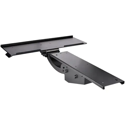 Bandeja para Teclado y Ratón para Debajo del Escritorio - de 30cm x 78cm - de Altura Ajustable - Soporte Ergonómico para Teclado y Mouse con Soporte para las Muñecas - Giro e Inclinación - Imagen 2