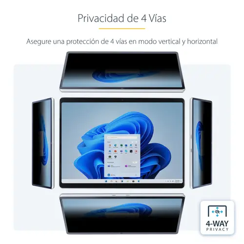 Filtro de Privacidad Táctil de 4 Vías para Orientación Horizontal/Vertical +/-30&deg  Anti Luz Azul (51%) Antirreflejo para Surface Pro 8/9/X de 13 Pulgadas - Imagen 17