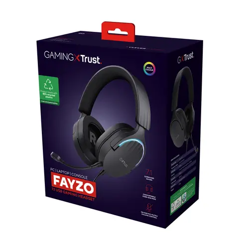 GXT 490 FAYZO Auriculares Alámbrico Diadema Juego USB tipo A Negro - Imagen 8