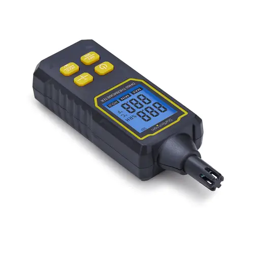 Termómetro Higrómetro Digital Portátil - Medidor de Temperatura y Humedad con Pantalla LCD - para Salas de Servidores u Oficinas - Lectura de Mínimo/Máximo - Imagen 6