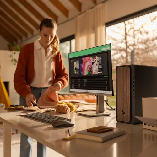 OmniDesk Desktop AI M03-0012ns PC Intel Core Ultra 5 225 16 GB DDR5-SDRAM 1 TB SSD Windows 11 Home Torre AI PC Madera, Negro - Imagen 15