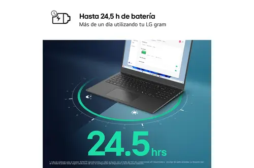 Gram 14Z90RU-G.AA55B ordenador portatil Intel® Core i5 i5-1334U Portátil 35,6 cm (14") WUXGA 16 GB LPDDR5-SDRAM 512 GB SSD Wi-Fi 6 (802.11ax) Windows 11 Home Copilot+ PC Negro - Imagen 5