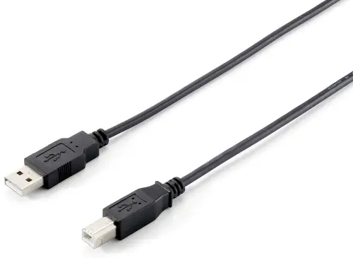 128861 Cable USB 2.0 Tipo A a Tipo B, 3,0 m , Negro - Imagen 1