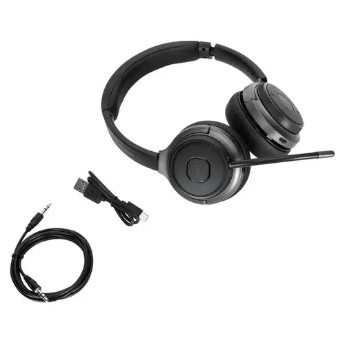 AEH104GL auricular y casco Auriculares Inalámbrico y alámbrico Diadema Llamadas/Música USB Tipo C Bluetooth Negro - Imagen 2