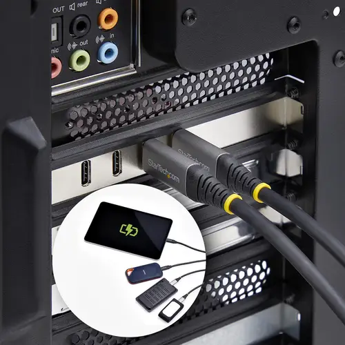 Tarjeta PCIe USB-C de 4 Puertos - Hub Interno USB Tipo C - USB 3.2 10Gb - 4 Controladores Independientes USB - TAA - Imagen 9