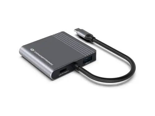 DONN13G base para portátil y replicador de puertos Alámbrico USB 3.2 Gen 1 (3.1 Gen 1) Type-C Gris - Imagen 10