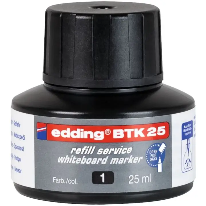 BTK-25 recambio para marcador Negro 25 ml 1 pieza(s)