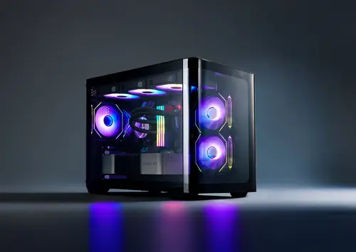 CAJA MICRO-ATX SEMITORRE FSP S380 RGB NEGRA 3 FANS - Imagen 17