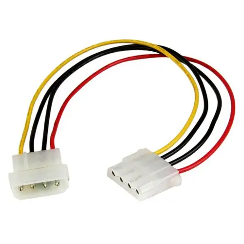 Cable de 30cm de Extensión de Alimentación Corriente Molex LP4 - 4 pines Macho a Hembra - Imagen 1