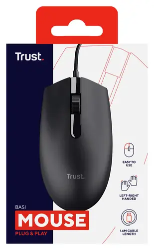 Basi ratón Oficina Ambidextro USB tipo A Óptico 1200 DPI - Imagen 4